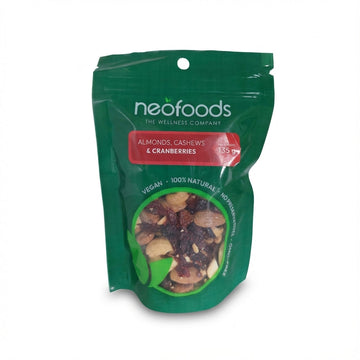 NeoFoods Almonds Cashews and Cranberries 135g Delivery Mauritius