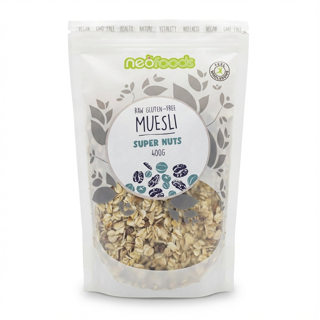 NeoFoods Gluten Free RAW Muesli Supernuts 400g Delivery Mauritius