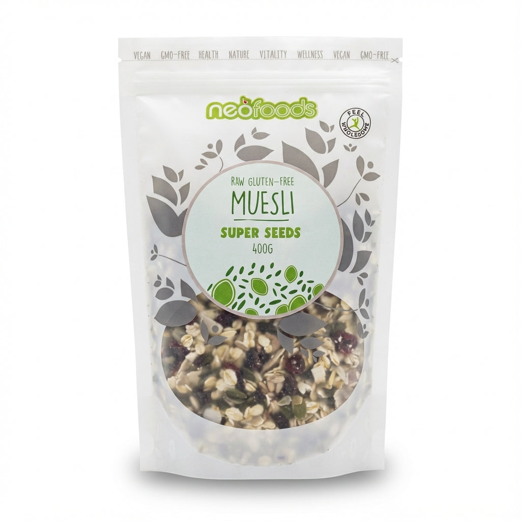 NeoFoods Gluten Free RAW Muesli Superseeds 400g Delivery Mauritius