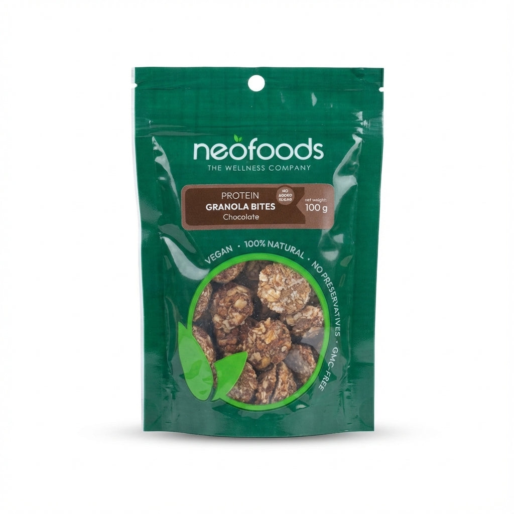 NeoFoods Protein Granola Bites Chocolate 100g Delivery Mauritius