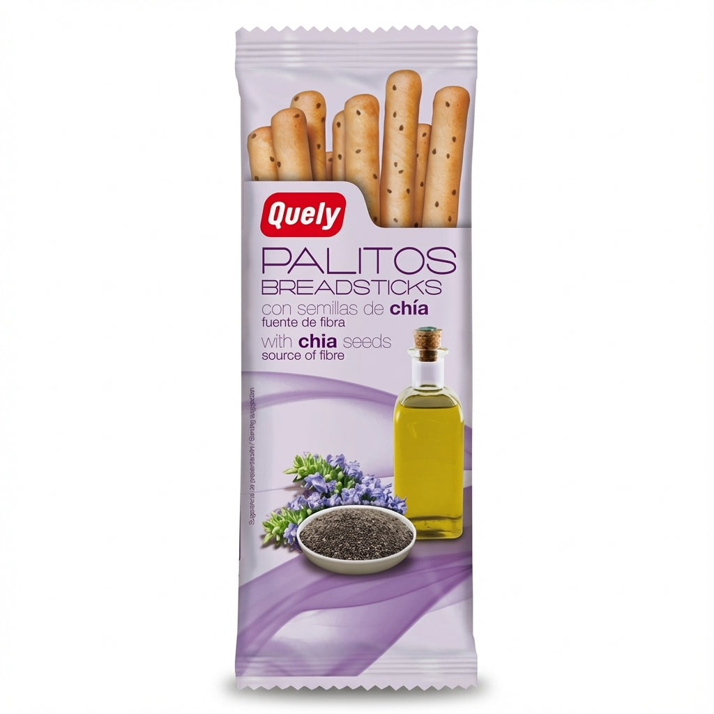 Quely Palitos Chia Seeds Breadsticks 50g Delivery Mauritius