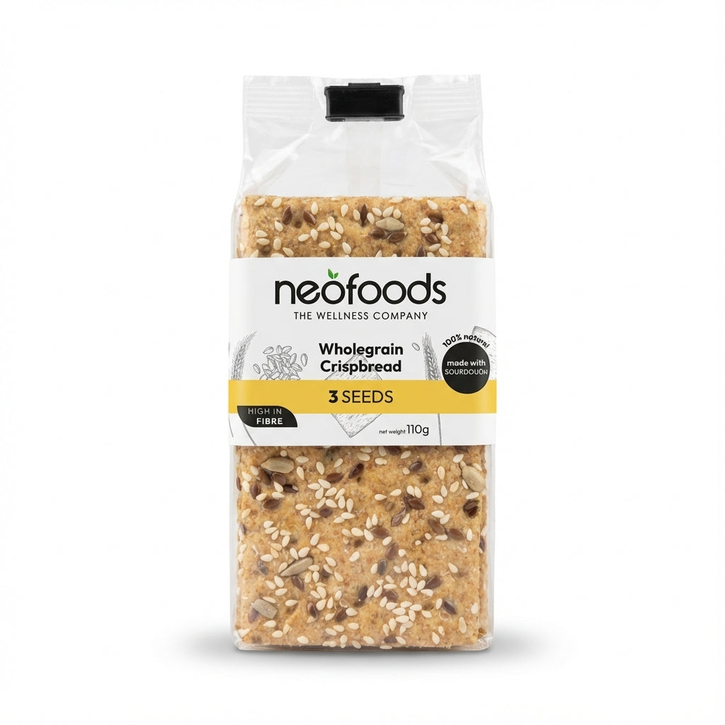 NeoFoods Wholegrain Crispbread 3 Seeds 110g Delivery Mauritius