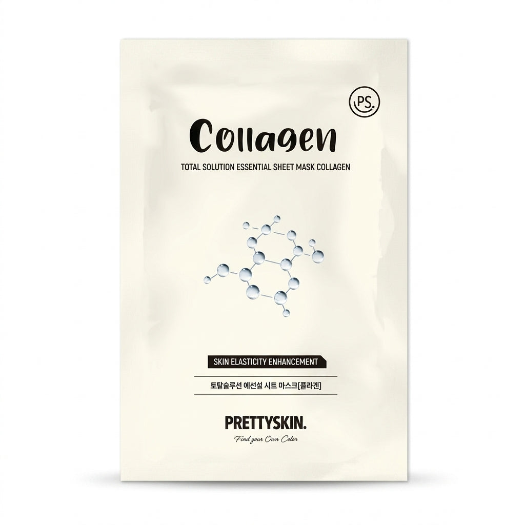 PrettySkin Total Solution Essential Sheet Mask Collagen Delivery Mauritius