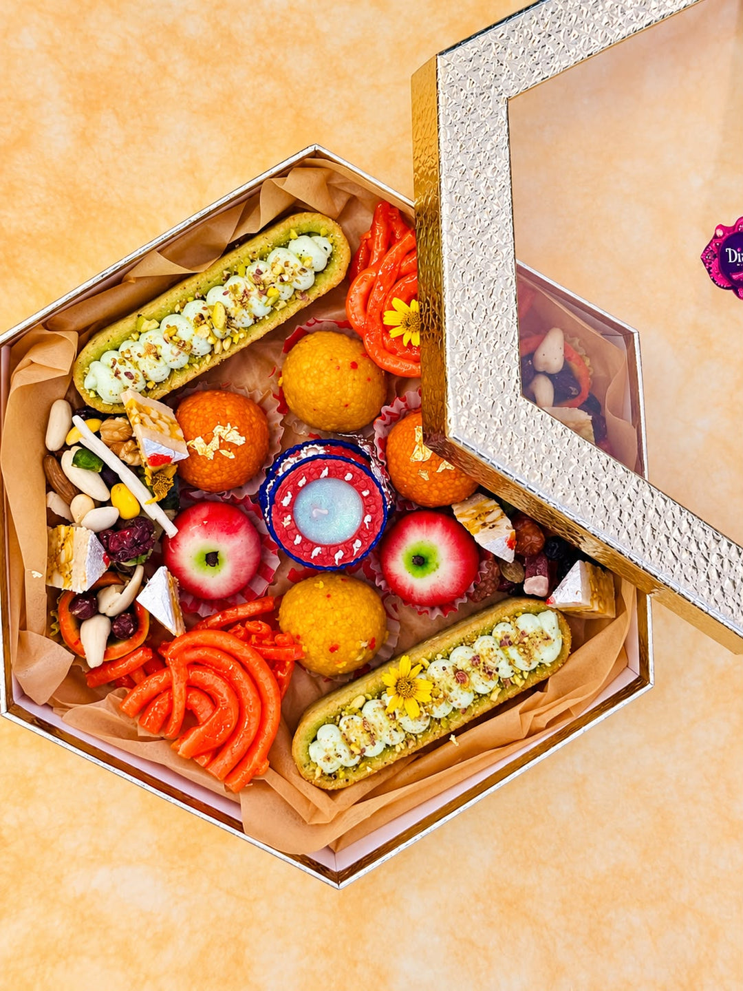 shine-sweetness-gourmet-diwali-box-open-DodoMarket-delivery-Mauritius