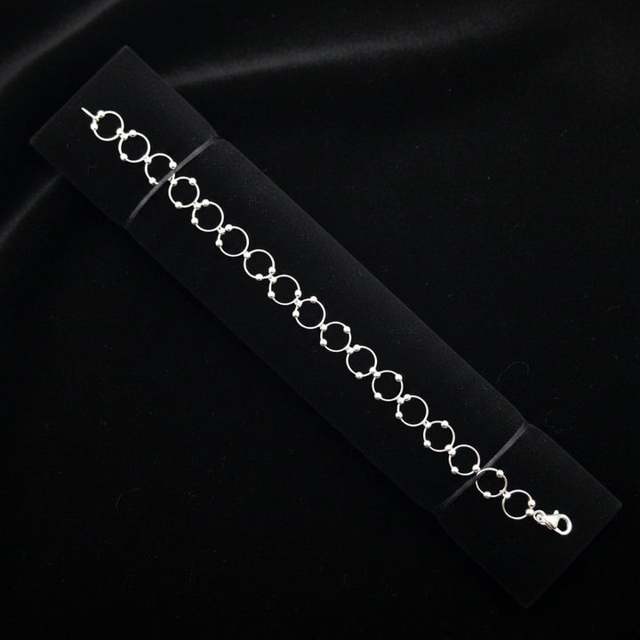 silver-beaded-bubble-link-bracelet-DodoMarket