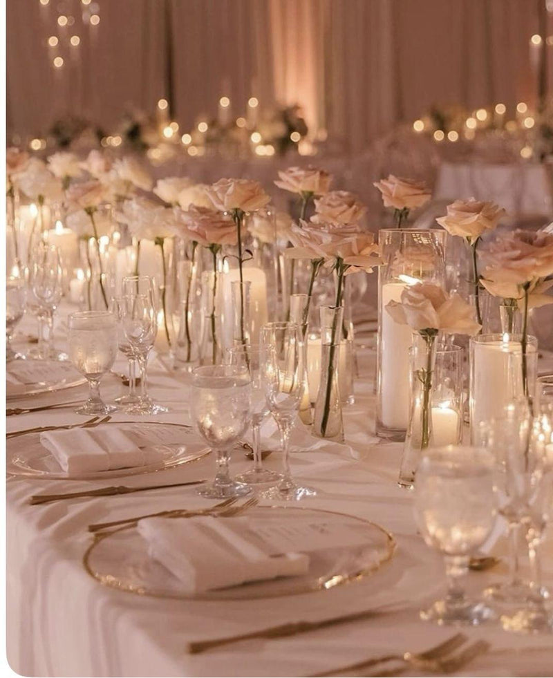 Soft Luxe Wedding Table Decor Delivery Mauritius