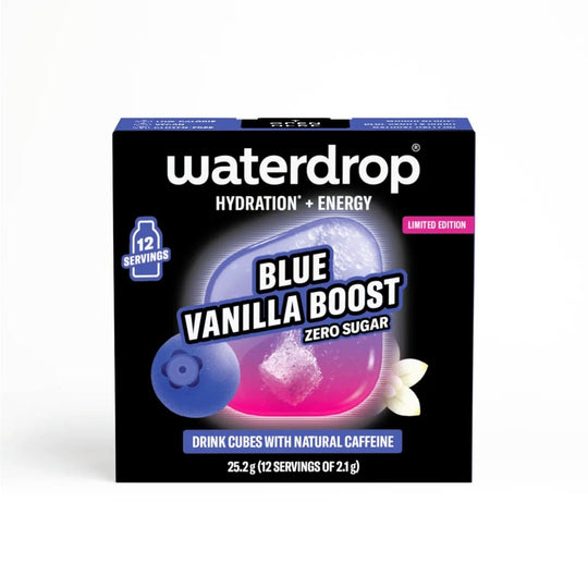 Waterdrop Microenergy Blue Vanilla Boost 12 Cubes Delivery Mauritius