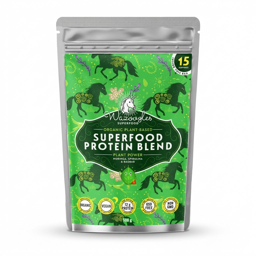 Wazoogles Superfood Protein Blend Plant Power 500g Delivery Mauritius