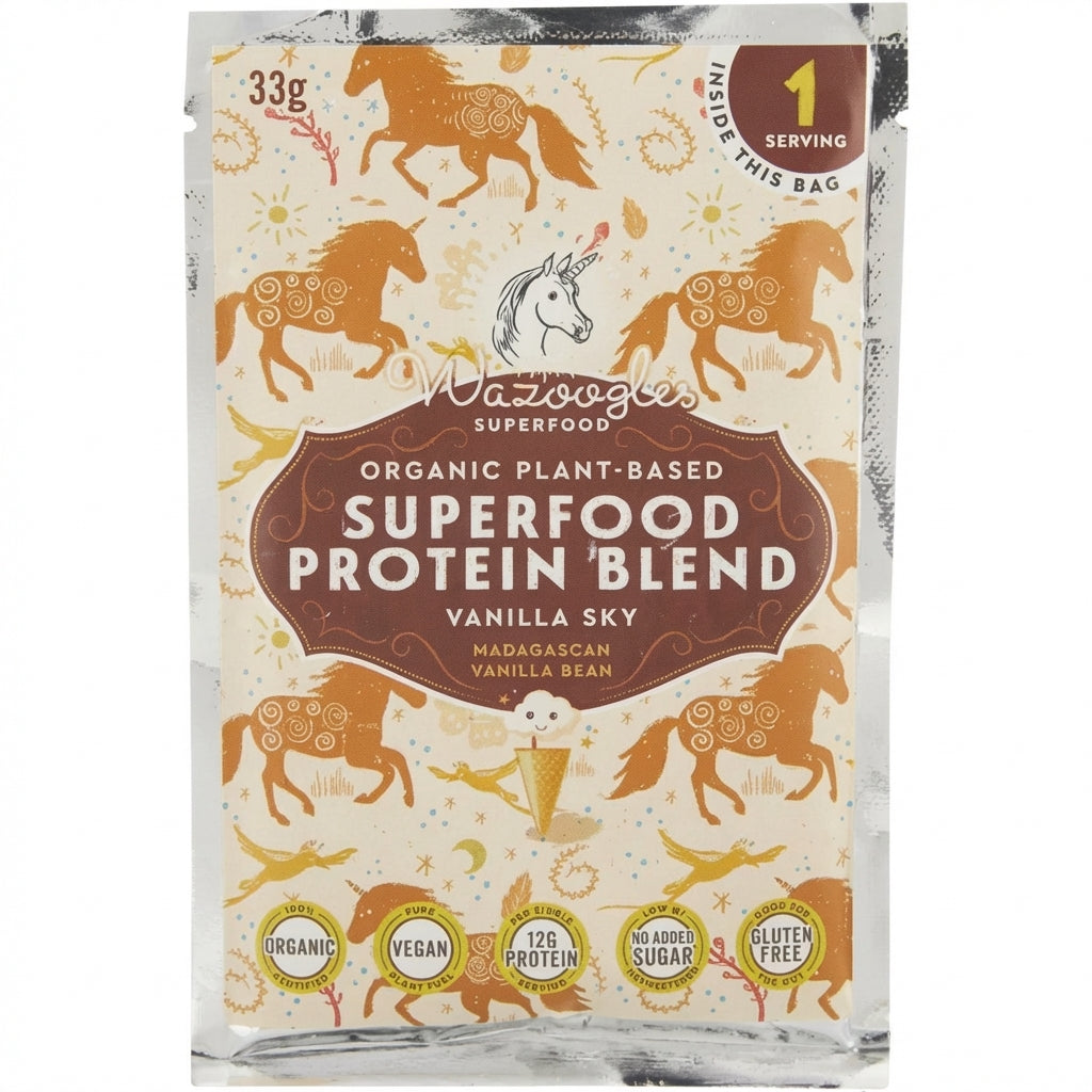 Wazoogles Superfood Protein Blend Vanilla Sky 33g Delivery Mauritius