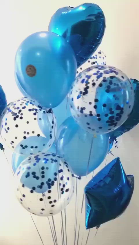 Helium Balloons delivery Mauritius - Blue Lagoon - 14 balloons