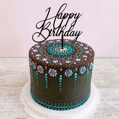 Chocolate Birthday Cake - Arabesque