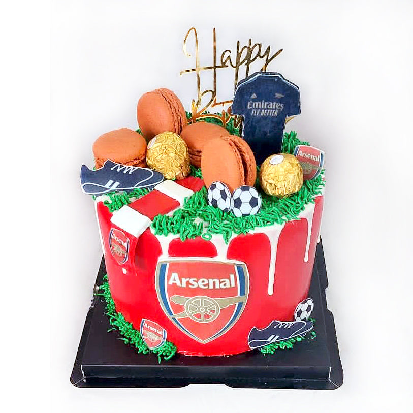Arsenal-Emirates-Football-Cake-Dodomarket-delivery-Mauritius