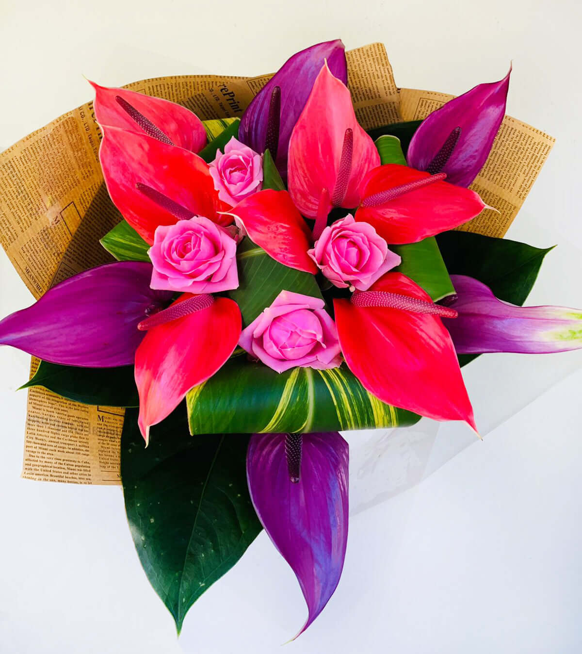 Bouquet-flowers-Pink-Lady-DodoMarket-delivery-Mauritius