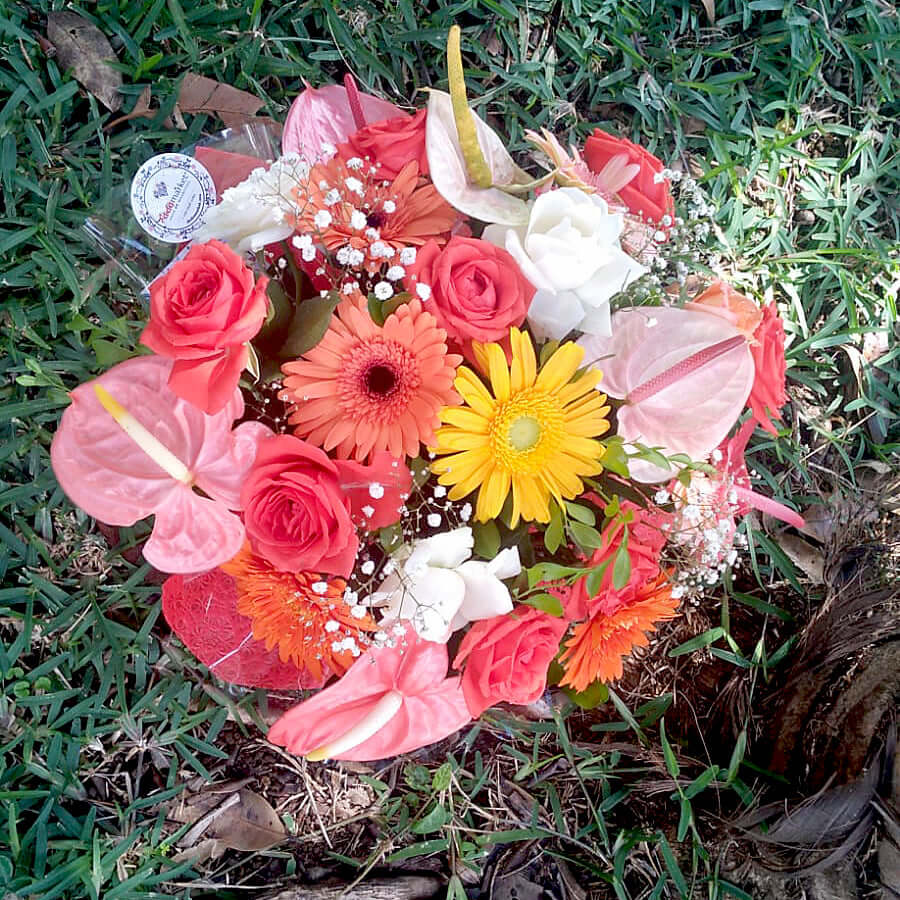 Bouquet-signature-Tendance-Orange-XLarge-DodoMarket-Mauritius