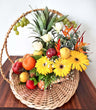Charming Fruits & Flowers Gift Basket