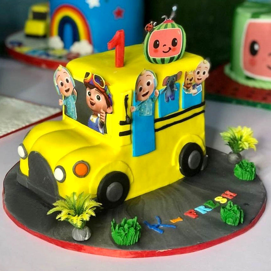 Cocomelon-car-birthday-cake-Dodomarket-delivery-Mauritius