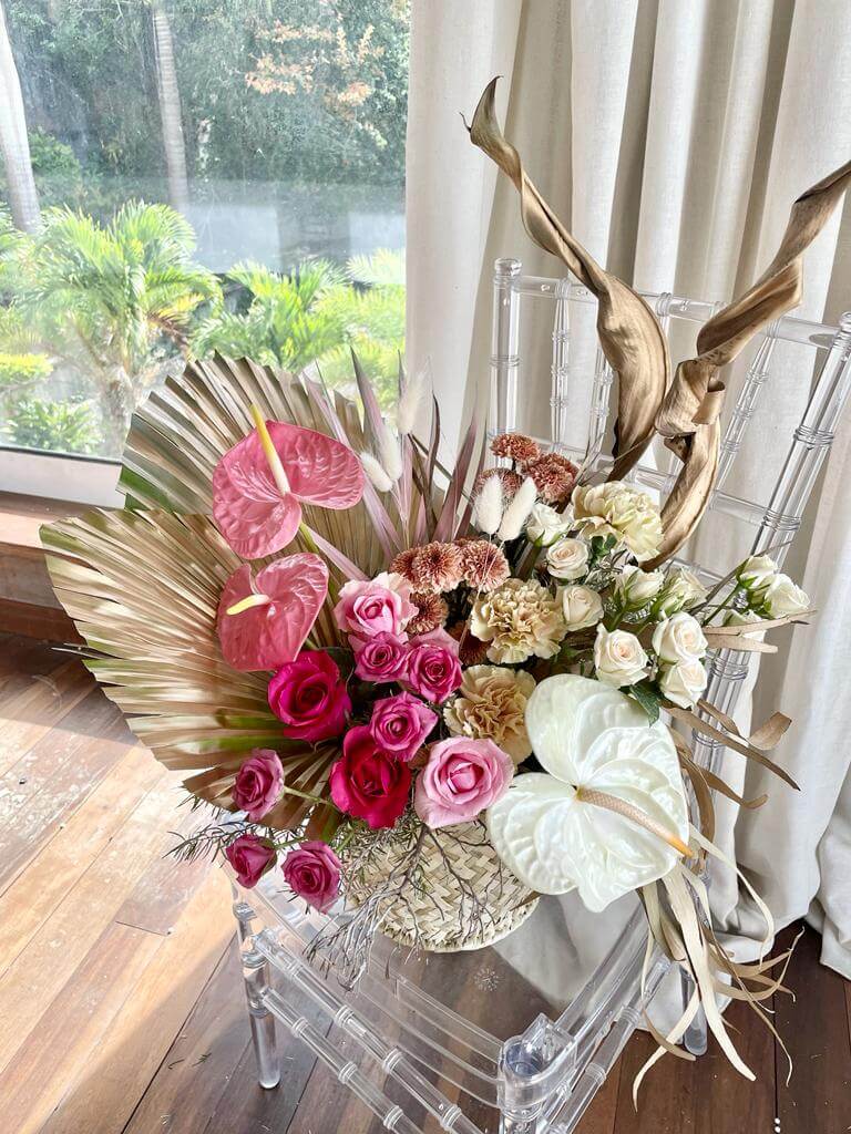 Flowers Bouquet - Boho Basket