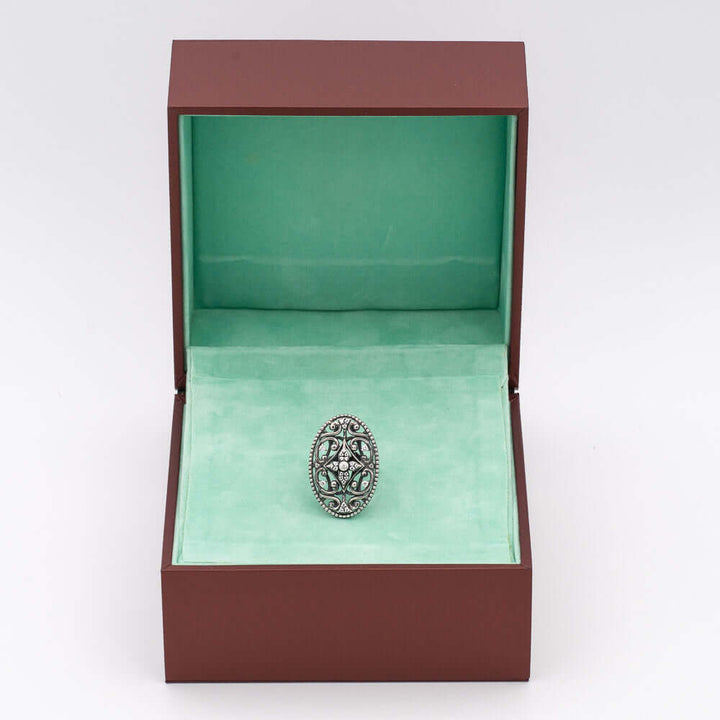 Sterling Silver Ring - Edelweiss - Front