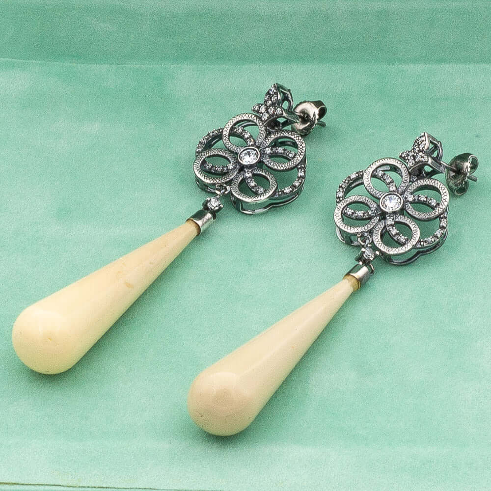 Sterling Silver Earrings - Balance - Side