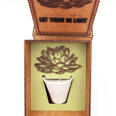 DodoMarket-wooden-Gif-Box-Lotus-Candle-delivery-Mauritius