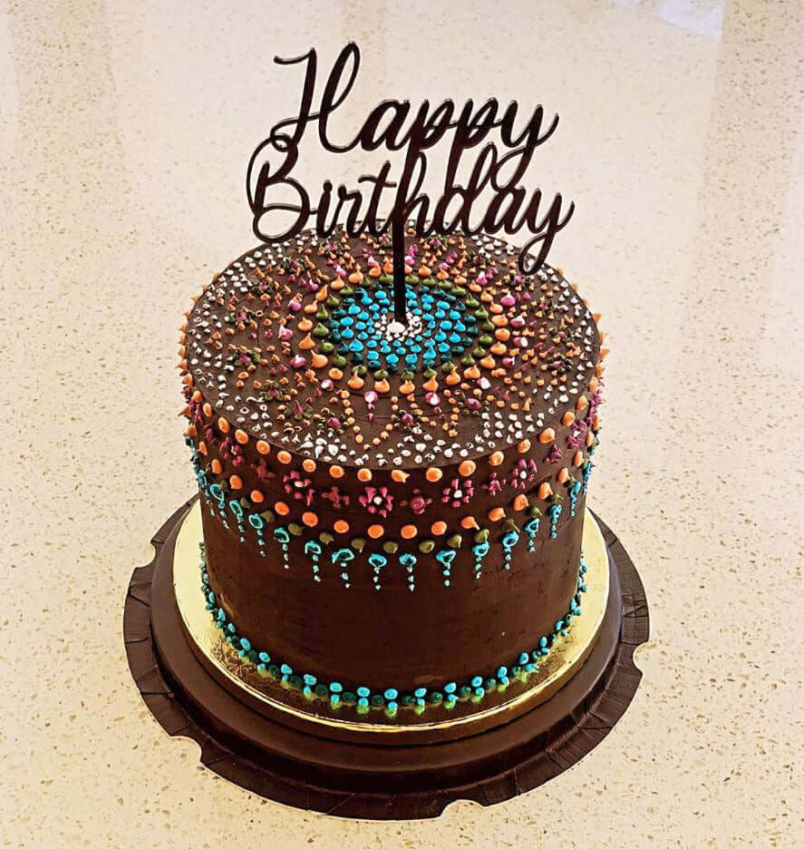 Chocolate Birthday Cake - Arabesque DodoMarket 