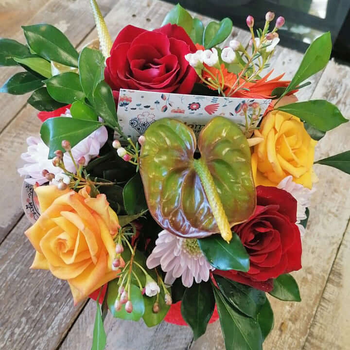 Flowers-colorful-bouquet-same-day-delivery-Mauritius