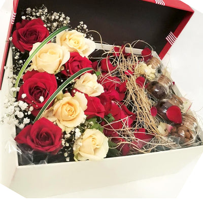 Eid-Special-Hamper-gift-box-Flowers-dates-nuts-DodoMarket-delivery-Mauritius