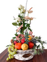 Exquisite Fruits & Flowers Gift Basket