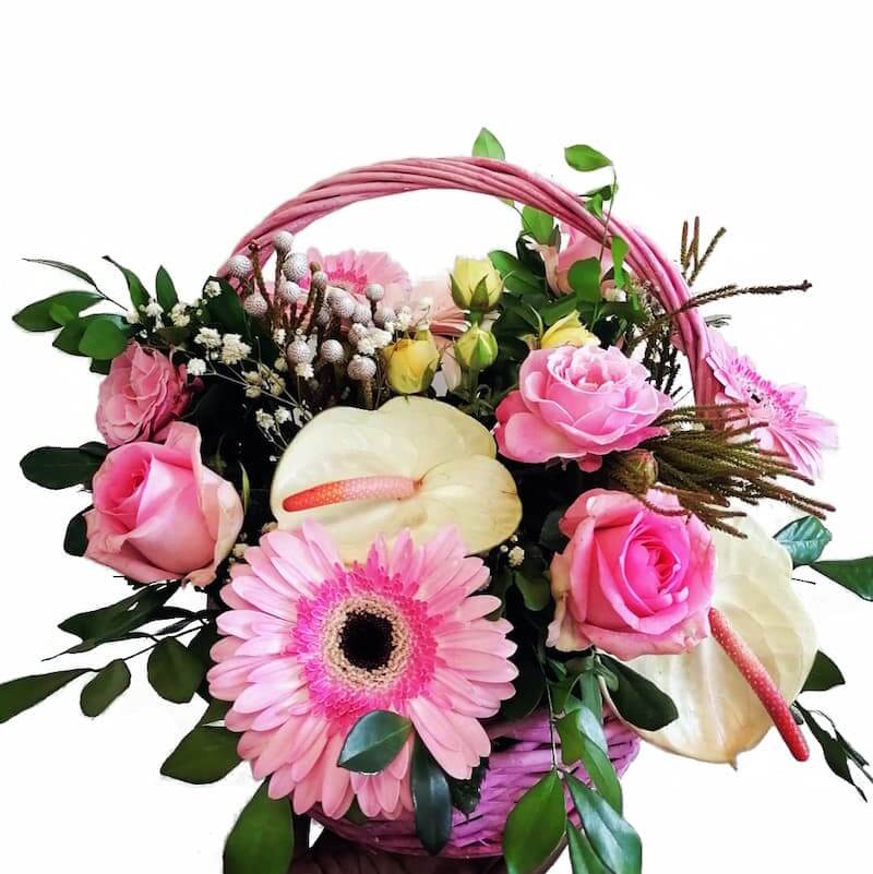 Flower Basket - Panier Rose