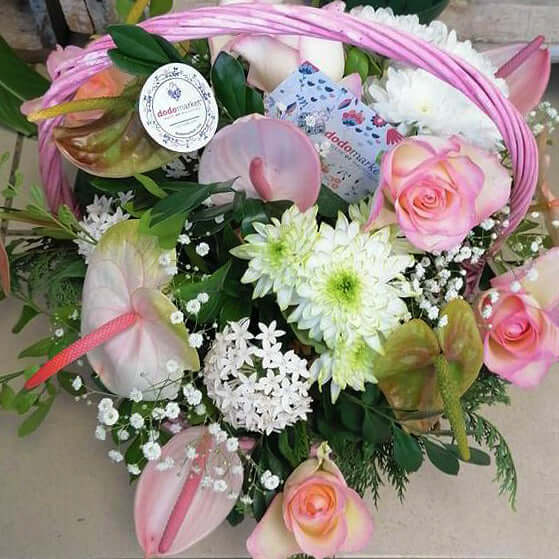 Flower Basket - Panier Rose