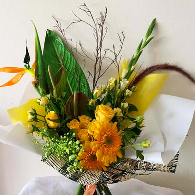 Flowers Bouquet - Sunny Meadow - Yellow roses - Large