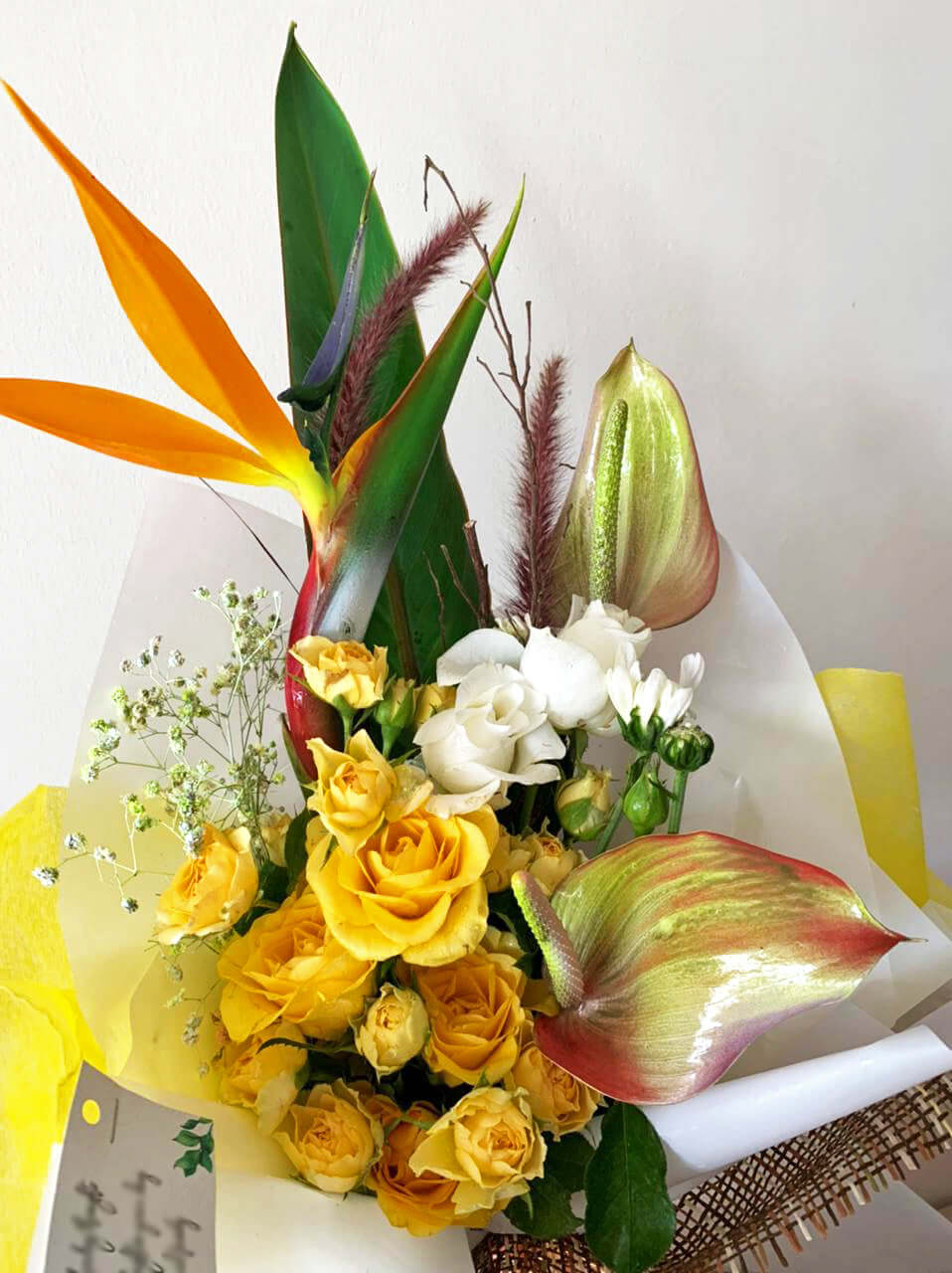 Flowers Bouquet - Sunny Meadow - Yellow roses - Medium