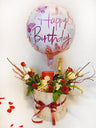 Hamper Balloon Box: Flowers, Sparkling & Chocolates