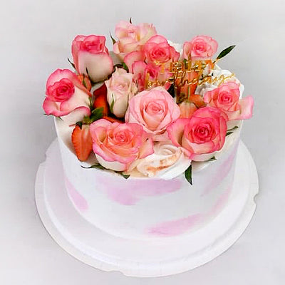 Happy-Birthday-Cake-Flower-Crown-Vanilla-Roses-DodoMarket-delivery-Mauritius