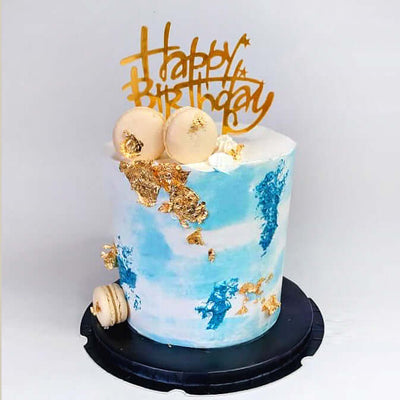 Happy-Birthday-Cake-macarons-Vanilla-Sky-Blue-DodoMarket-delivery-Mauritius
