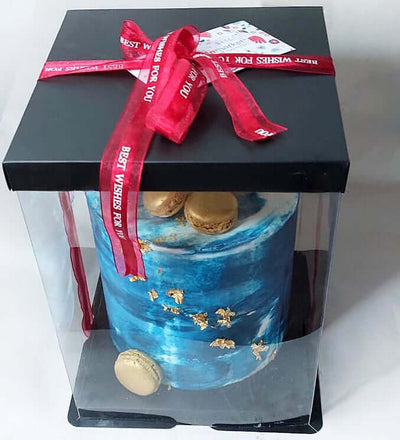 Happy-Birthday-Cake-macarons-Vanilla-Sky-Deep-Blue-DodoMarket-delivery-Mauritius
