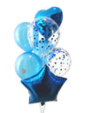 Bouquet de ballons à l'hélium - Blue Lagoon
