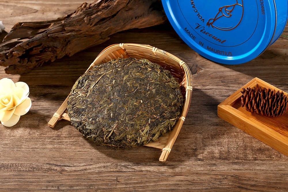 Kuanfu-green-cake-tea-viscount-gift-box-DodoMarket-delivery-Mauritius