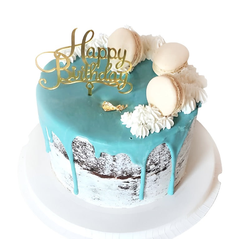 Light-Blue-Birthday-Cake-with-macarons-topper-Dodomarket-delivery-Mauritius