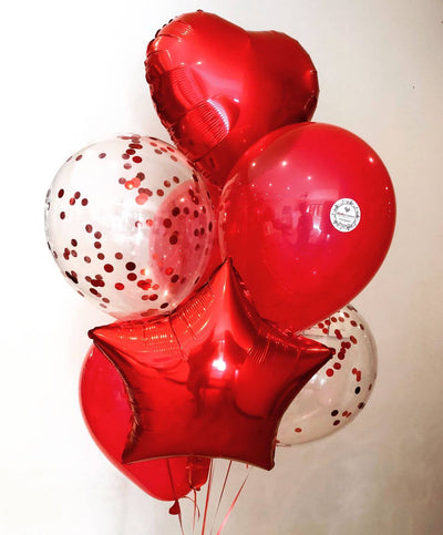 Bouquet de ballons à l'hélium - L'amour est dans l'air
