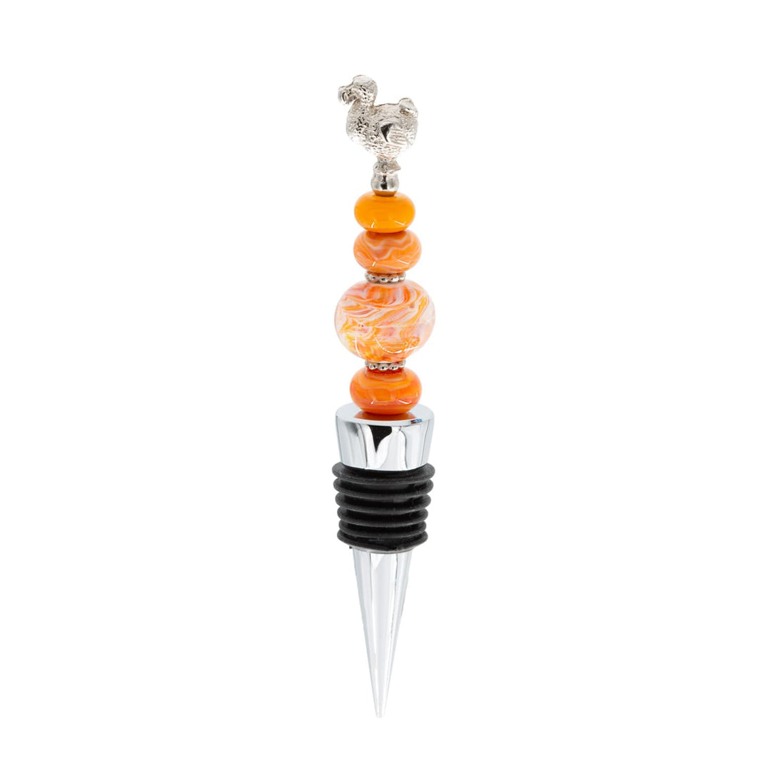 Mauritius-Handmade-Silverware-Bottle stopper with dodo-DodoMarket-Souvenirs