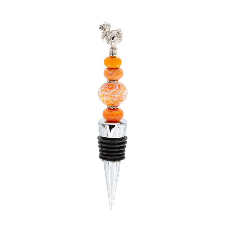 Mauritius-Handmade-Silverware-Bottle stopper with dodo-DodoMarket-Souvenirs