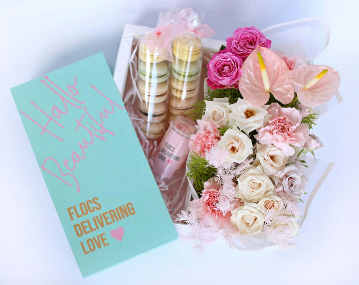 Macaron-Flower-Box-Medium-DodoMarket-Mauritius