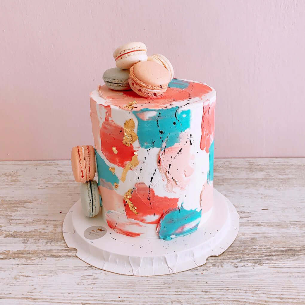 Macarons Birthday Cake - Picasso - delivery Mauritius