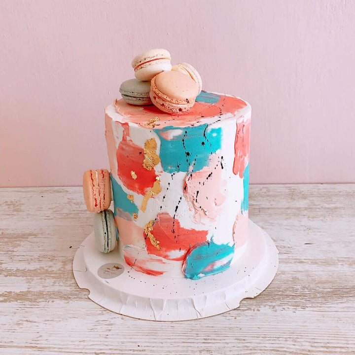 Macarons Birthday Cake - Picasso - delivery Mauritius