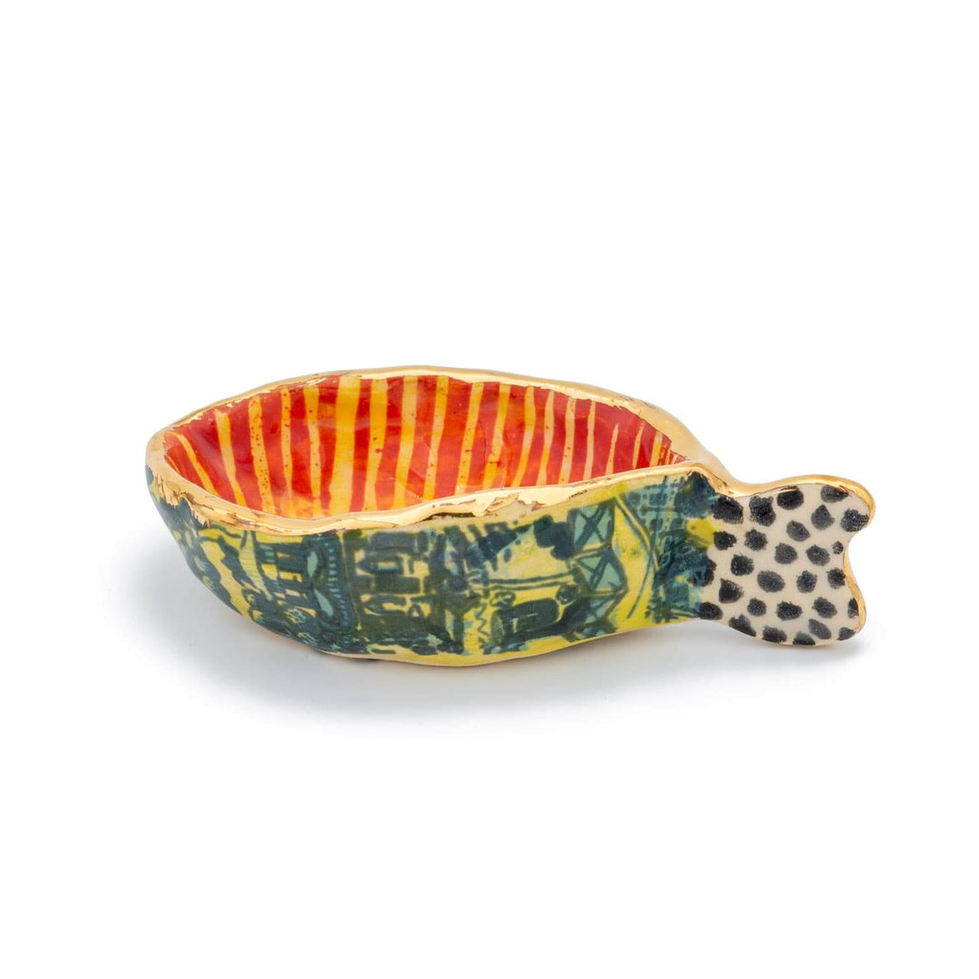Mauritius-Handmade-Ceramic-Oyster Bowl “Coral”-DodoMarket-Souvenirs
