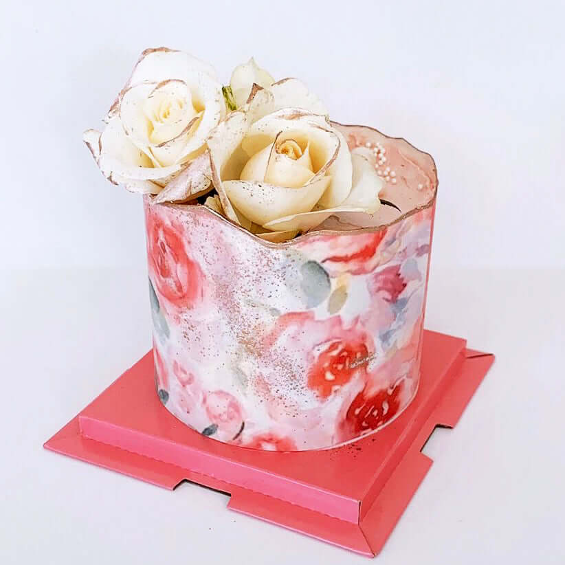 Floral Mini Cake with Flowers