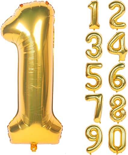 Foil Number Balloon