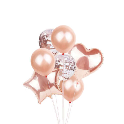 Helium Balloons Bouquet - Rose Gold Wonder-7