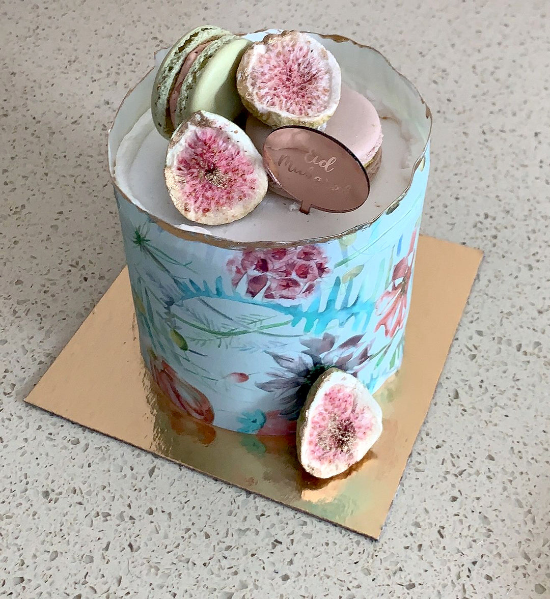Printed-Flowers-Mini-Cake-DodoMarket-delivery-Mauritius